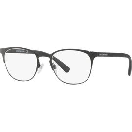 Emporio Armani EA1059 3001 - Brille Herren - Fassung: Schwarz, Metall, Eckig - Glasfarbe: Grau