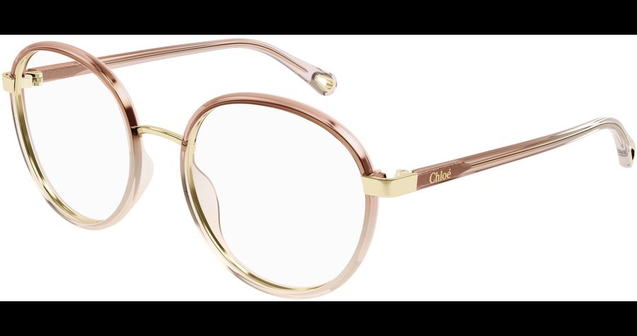 Chloé Brille CH0033O 51 003 Damen Rosé Kunststoff Rund