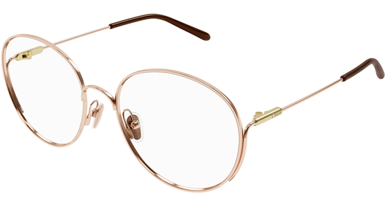 Chloé Brille CH0209O Damen Gold Metall Rund - Ansicht 2