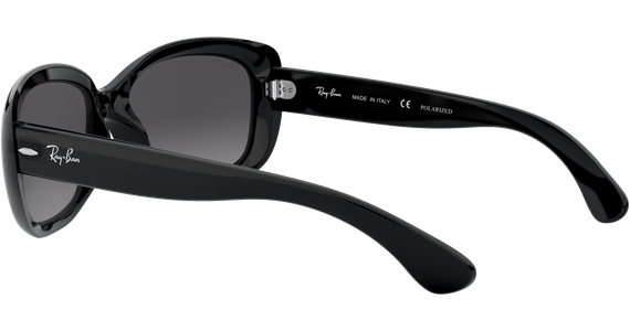 Ray-Ban RB4101 Jackie Ohh Glänzend Schwarz / Verlauf Grau 601/T3 58 - Ansicht 5