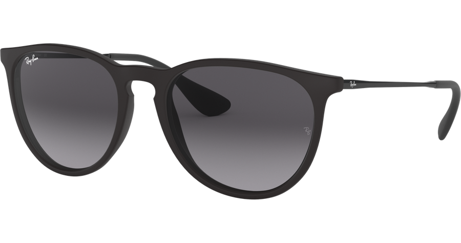 Ray-Ban Erika RB4171 Classic Matt Schwarz / Verlauf Grau 622/8G 54 Damen Sonnenbrille