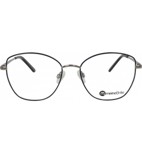 meineBrille 04-40110-03, Dunkelblau/Silber glänzend - Ansicht 5