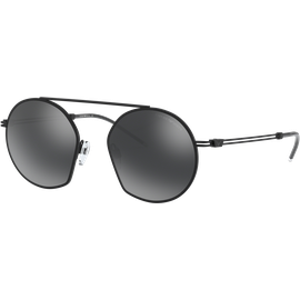 Emporio Armani EA2078 30016G - Sonnenbrille Herren - Fassung: Schwarz, Metall, Irregulär - Glasfarbe: Grau