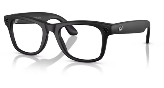 Ray-Ban Meta Wayfarer RW4008 601S1M 53 Matt Schwarz selbsttönende Gläser Graphit Grün (Gen 1) - Ansicht 2