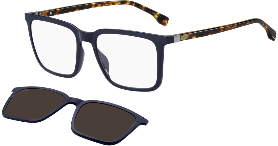 HUGO BOSS BOSS 1492/CS Havanna Brille mit Sonnenclip