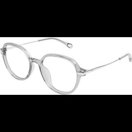 Chloé Damenbrille CH0217OA Grau Silber Metall Kunststoff Rund