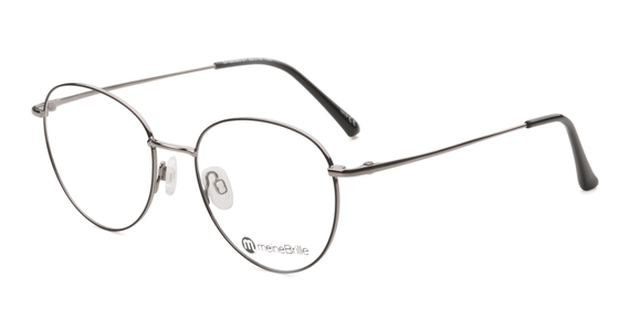 meineBrille 04-96090-01, Schwarz/Gun Glänzend Pantobrille - Ansicht 3