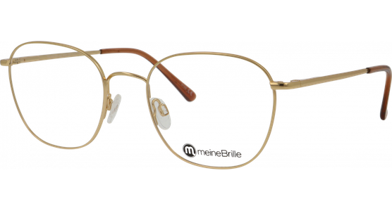 meineBrille 04-20180-02 Gold matt Schrägansicht links - Ansicht 2