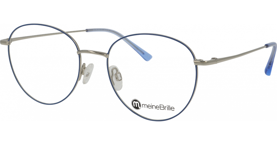 meineBrille Brille Damen meineBrille 04-96090-05, Blau/Silber glänzend Ansicht 1