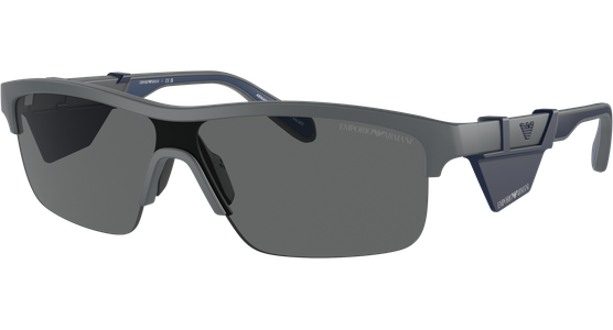 Emporio Armani EA4218 610387 - Sonnenbrille Herren - Fassung: Grau, Kunststoff, Irregulär - Glasfarbe: Grau - Ansicht 2