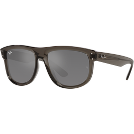 Ray-Ban Boyfriend Reverse 0RBR0501S 6707GS, Dunkelgrau glänzend - LARGE Sonnenbrille