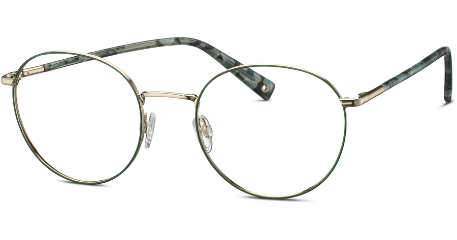 Brendel 902441 52 40 Runde Brille Damen Grün Metall